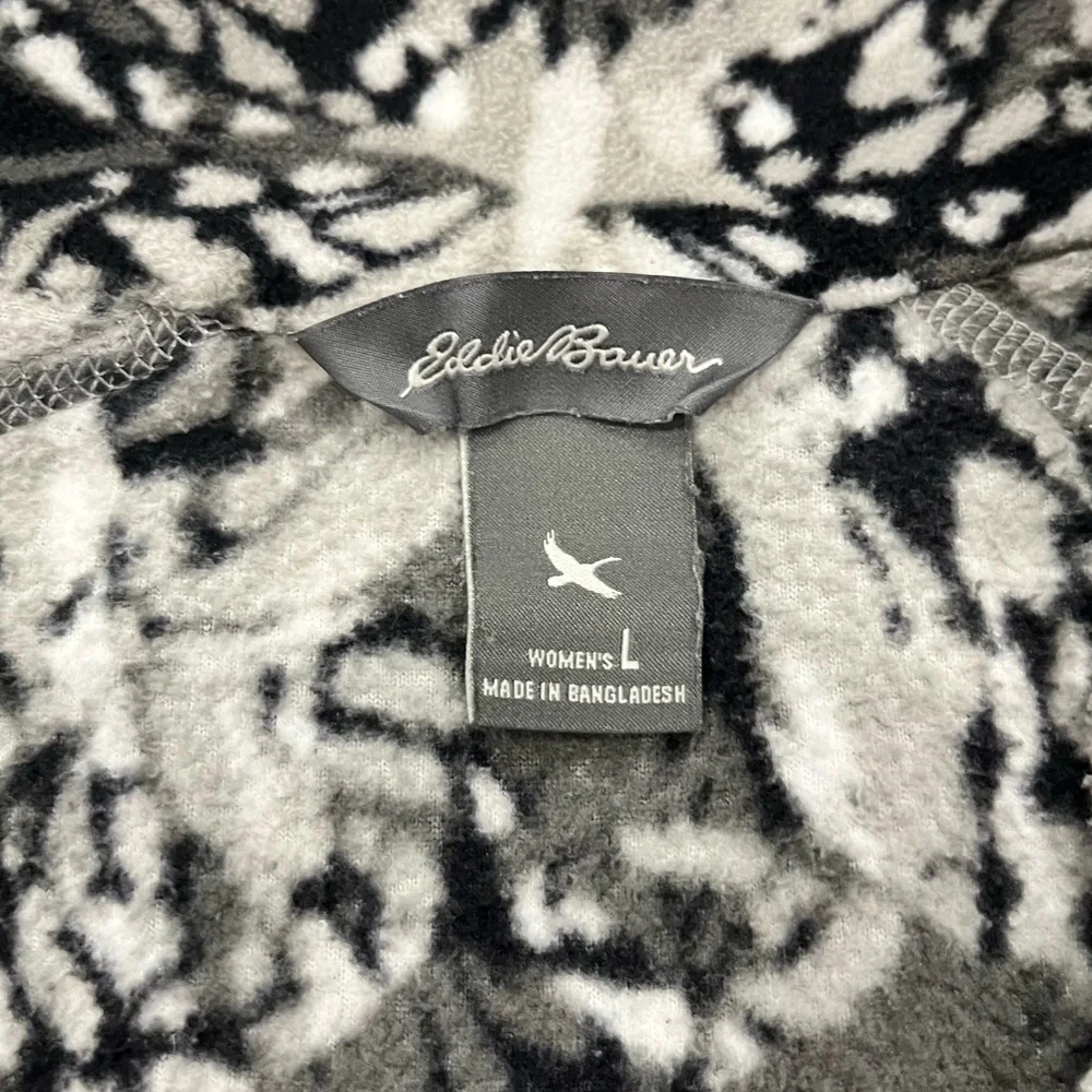 Eddie Bauer Women’s Cloud Layer 1/4 Zip Fleece Pullover Butterfly Print … - Picture 11 of 15